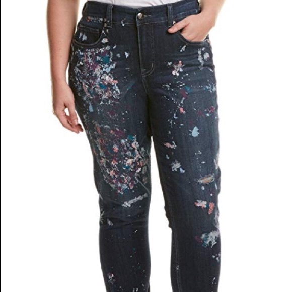 melissa mccarthy paint splatter jeans